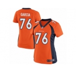Women's Nike Denver Broncos #76 Max Garcia Limited Orange Team Color NFL Jersey