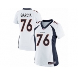Women's Nike Denver Broncos #76 Max Garcia Limited White NFL Jersey