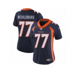 Women's Nike Denver Broncos #77 Karl Mecklenburg Vapor Untouchable Limited Navy Blue Alternate NFL Jersey