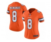 Women's Nike Denver Broncos #8 Brandon McManus Limited Orange Rush NFL Jersey