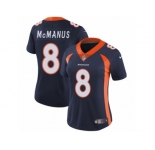 Women's Nike Denver Broncos #8 Brandon McManus Vapor Untouchable Limited Navy Blue Alternate NFL Jersey