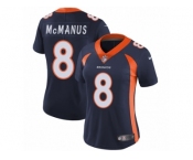 Women's Nike Denver Broncos #8 Brandon McManus Vapor Untouchable Limited Navy Blue Alternate NFL Jersey