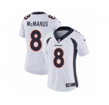Women's Nike Denver Broncos #8 Brandon McManus Vapor Untouchable Limited White NFL Jersey