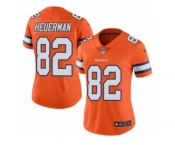 Women's Nike Denver Broncos #82 Jeff Heuerman Limited Orange Rush NFL Jersey