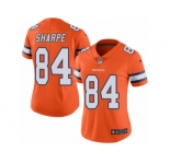 Women's Nike Denver Broncos #84 Shannon Sharpe Limited Orange Rush NFL Jersey