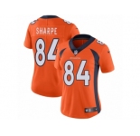 Women's Nike Denver Broncos #84 Shannon Sharpe Vapor Untouchable Limited Orange Team Color NFL Jersey