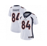 Women's Nike Denver Broncos #84 Shannon Sharpe Vapor Untouchable Limited White NFL Jersey