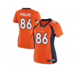 Women's Nike Denver Broncos #86 John Phillips Limited Orange Team Color NFL Jersey