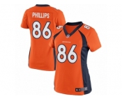 Women's Nike Denver Broncos #86 John Phillips Limited Orange Team Color NFL Jersey