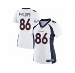 Women's Nike Denver Broncos #86 John Phillips Limited White NFL Jersey