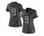 Women's Nike Denver Broncos #9 Riley Dixon Limited Black 2016 Salute to Service NFL Jersey