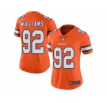 Women's Nike Denver Broncos #92 Sylvester Williams Limited Orange Rush NFL JerseyWomen's Nike Denver Broncos #92 Sylvester Williams Limited Orange Rush NFL
