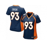 Women's Nike Denver Broncos #93 Jared Crick Game Navy Blue Alternate NFL Jersey