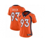 Women's Nike Denver Broncos #93 Jared Crick Vapor Untouchable Limited Orange Team Color NFL Jersey