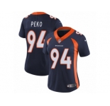Women's Nike Denver Broncos #94 Domata Peko Vapor Untouchable Limited Navy Blue Alternate NFL Jersey