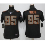 Womens Nike Denver Broncos #95 Derek Wolfe Impact Limited Black Jerseys