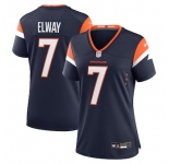 Women's Nike John Elway Navy Denver Broncos Retired Player Alternate Game Jersey