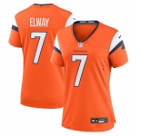 Women's Nike John Elway Orange Denver Broncos Retired Player Game Jersey