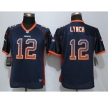 Wonen Nike Denver Broncos #12 Paxton Lynch Drift Fashion Blue Jerseys