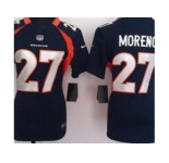 nike women nfl jerseys Denver Broncos #27 Knowshon Moreno Blue[nike]