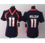 nike women nfl jerseys denver broncos #11 holliday blue[new nike]