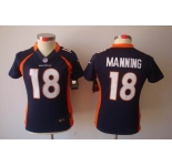 nike women nfl jerseys denver broncos #18 manning blue[nike limited]