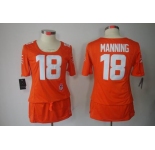 nike women nfl jerseys denver broncos #18 manning orange[breast cancer awareness]