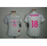 nike women nfl jerseys denver broncos #18 manning white[breast cancer awareness fashion]