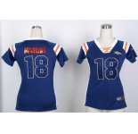 nike women nfl jerseys denver broncos #18 peyton manning blue[fashion Rhinestone sequins]