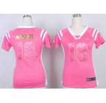 nike women nfl jerseys denver broncos #18 peyton manning pink[fashion Rhinestone sequins]