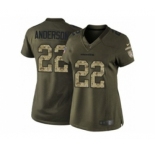 nike women nfl jerseys denver broncos #22 anderson army green[nike Limited Salute To Service][anderson]