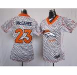 nike women nfl jerseys denver broncos #23 mcgahee[fem fan zebra]