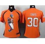 nike women nfl jerseys denver broncos #30 davis orange[portrait fashion]