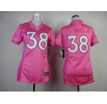 nike women nfl jerseys denver broncos #38 ball pink[nike love]