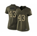 nike women nfl jerseys denver broncos #43 ward army green[nike Limited Salute To Service]