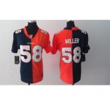nike women nfl jerseys denver broncos #58 miller blue-orange[nike split]