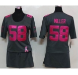 nike women nfl jerseys denver broncos #58 miller dk.grey[breast cancer awareness]