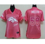 nike women nfl jerseys denver broncos #58 miller pink[2012 fem fan]