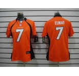 nike women nfl jerseys denver broncos #7 john elway orange[nike limited]