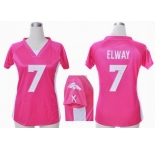 nike women nfl jerseys denver broncos #7 john elway pink[draft him ii top]