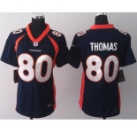 nike women nfl jerseys denver broncos #80 thomas blue[new nike]