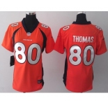 nike women nfl jerseys denver broncos #80 thomas orange[new nike]