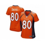nike women nfl jerseys denver broncos #80 vernon davis orange[nike][davis]
