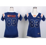 nike women nfl jerseys denver broncos #83 wes welker blue[fashion Rhinestone sequins]