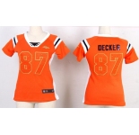 nike women nfl jerseys denver broncos #87 eric decker orange[fashion Rhinestone sequins]