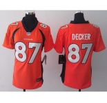 nike women nfl jerseys denver broncos #87 eric decker orange[new nike]