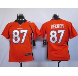 nike women nfl jerseys denver broncos #87 eric decker orange[nike]