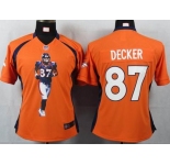 nike women nfl jerseys denver broncos #87 eric decker orange[portrait fashion]