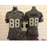 nike women nfl jerseys denver broncos #88 thomas army green[nike Limited Salute To Service]