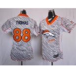 nike women nfl jerseys denver broncos #88 thomas[fem fan zebra]